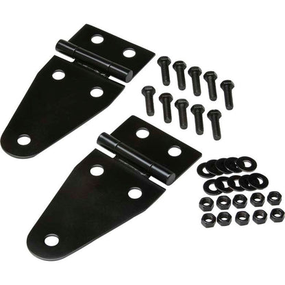 KENTROL Jeep CJ/YJ Hood Hinge Pair 55-95 CJ and Wrangler YJ Powdercoat Black Kentrol  50402