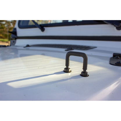 KENTROL Jeep YJ Windshield Tie Down Kit 87-95 Wrangler TJ Powdercoat Black Kentrol  50439