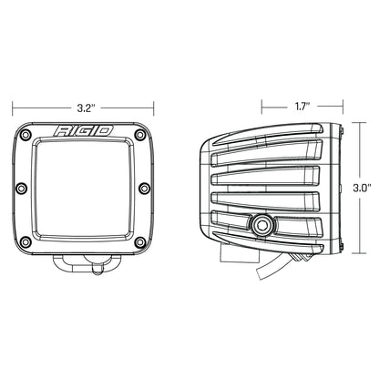 RIGID INDUSTRIES | SAE Fog Light White Pair D-Series Pro RIGID Industries | 504815