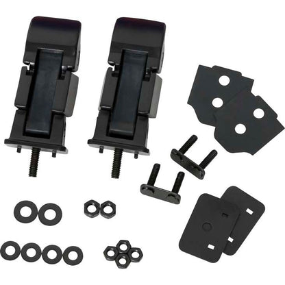 KENTROL Jeep TJ Hood Catch Pair 97-06 Wrangler TJ Powdercoat Black Kentrol  50489