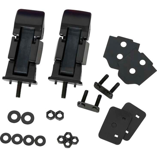 KENTROL Jeep TJ Hood Catch Pair 97-06 Wrangler TJ Powdercoat Black Kentrol  50489