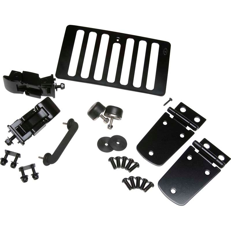 KENTROL Jeep TJ Hood Kit 98-06 Wrangler TJ Powdercoat Black Kentrol  50504