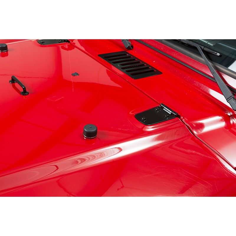 KENTROL Jeep TJ Hood Kit 98-06 Wrangler TJ Powdercoat Black Kentrol  50504