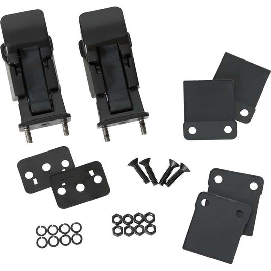KENTROL Jeep CJ/YJ Hood Catch Pair TJ Style 42-95 CJ and Wrangler YJ Powdercoat Black Kentrol  50563