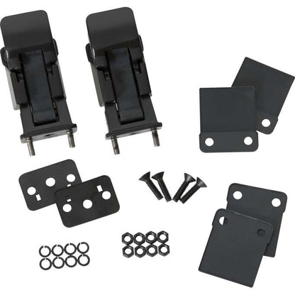KENTROL Jeep CJ/YJ Hood Kit With TJ Style Hood Catch 78-95 CJ and Wrangler YJ Powdercoat Black Kentrol  50570