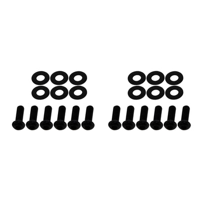 KENTROL Jeep JK Windshield Supports Pair 07-18 Wrangler JK Powdercoat Black Kentrol  50574