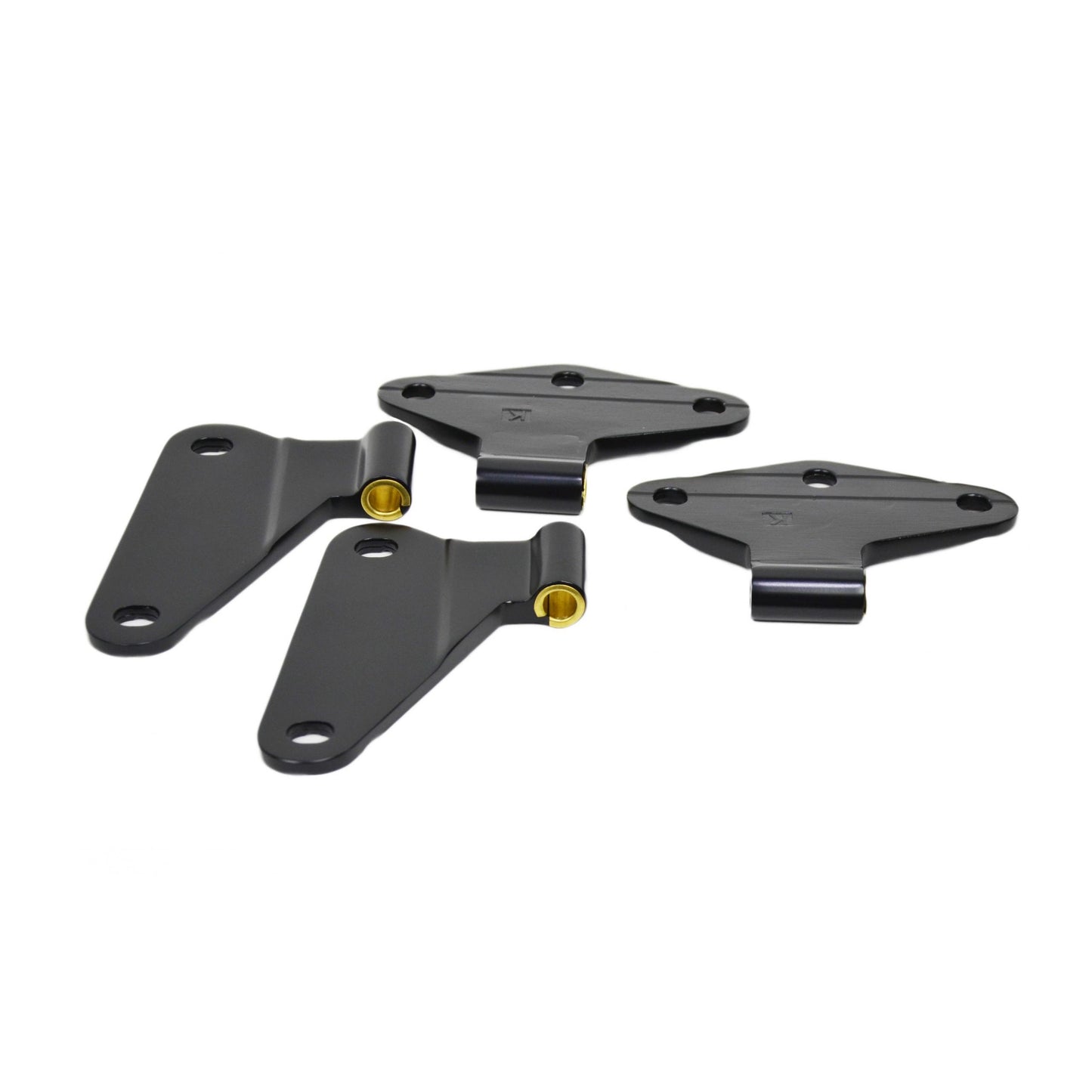 KENTROL Jeep JK Body Door Hinge Set 4 Pieces 2 Door 07-18 Wrangler JK Powdercoat Black Kentrol  50580