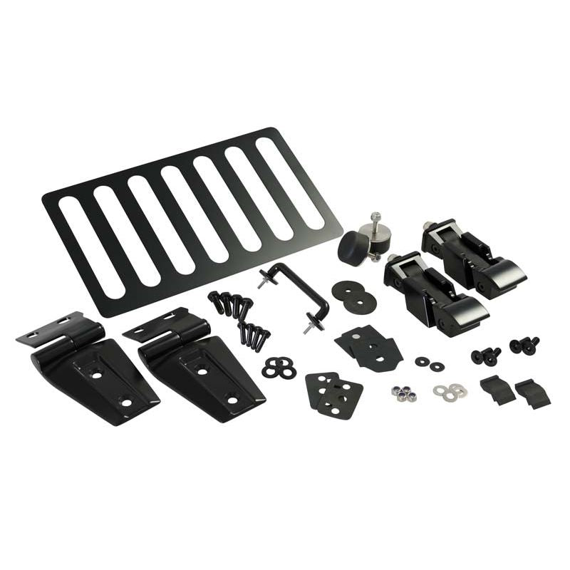 KENTROL Jeep JK Hood Kit 07-18 Wrangler JK Powdercoat Black Kentrol  50588