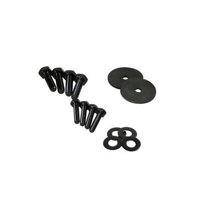 KENTROL Jeep JK Hood Kit Without Hood Catch 07-18 Wrangler JK Powdercoat Black Kentrol  50588WHC