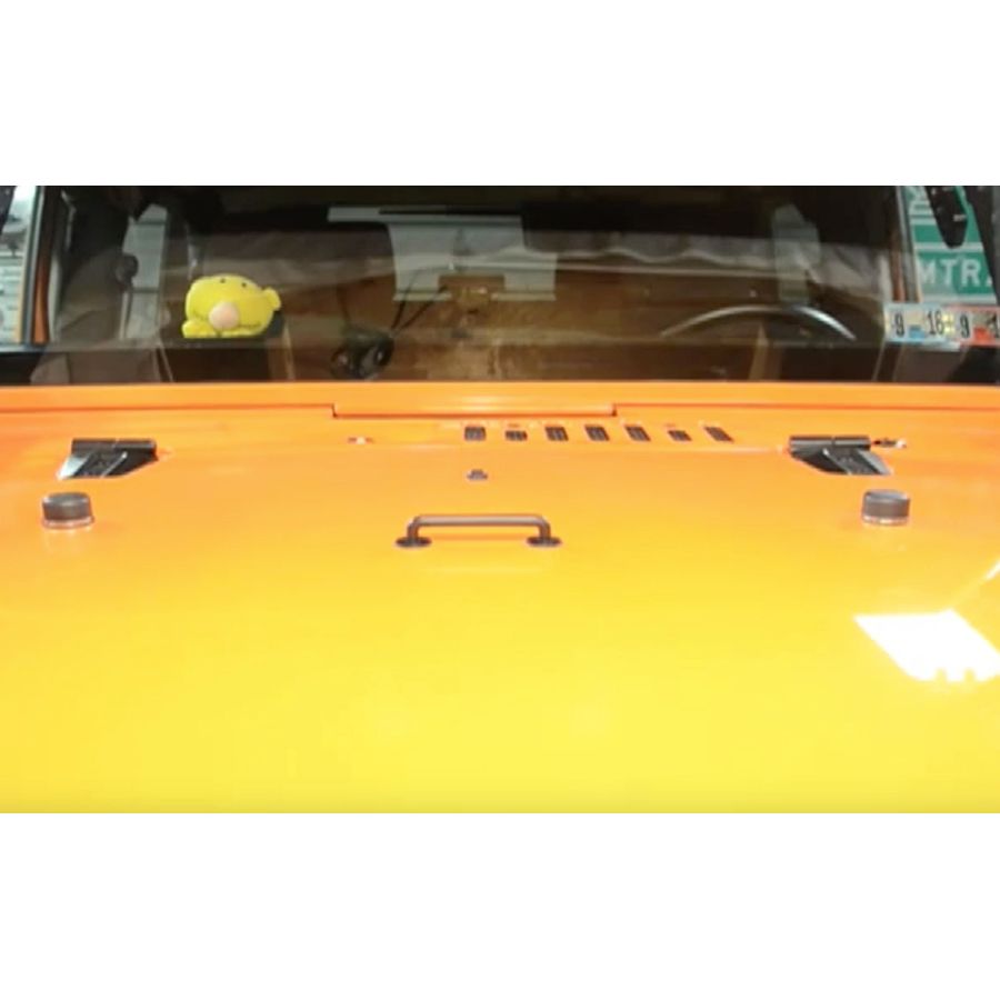 KENTROL Jeep JK Hood Kit 07-18 Wrangler JK Powdercoat Black Kentrol  50588