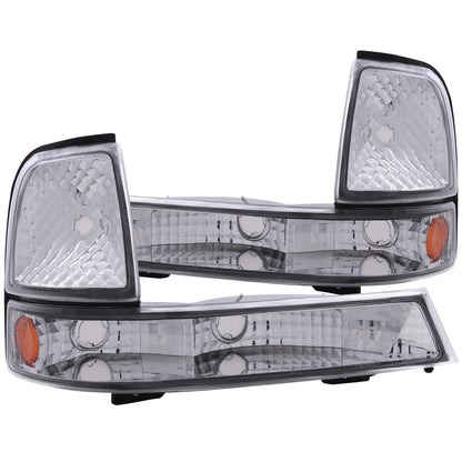 ANZO USA ZUKT_511003 Anzo ZUKT_511003 Euro Parking Lights Clear Lens Chrome Housing