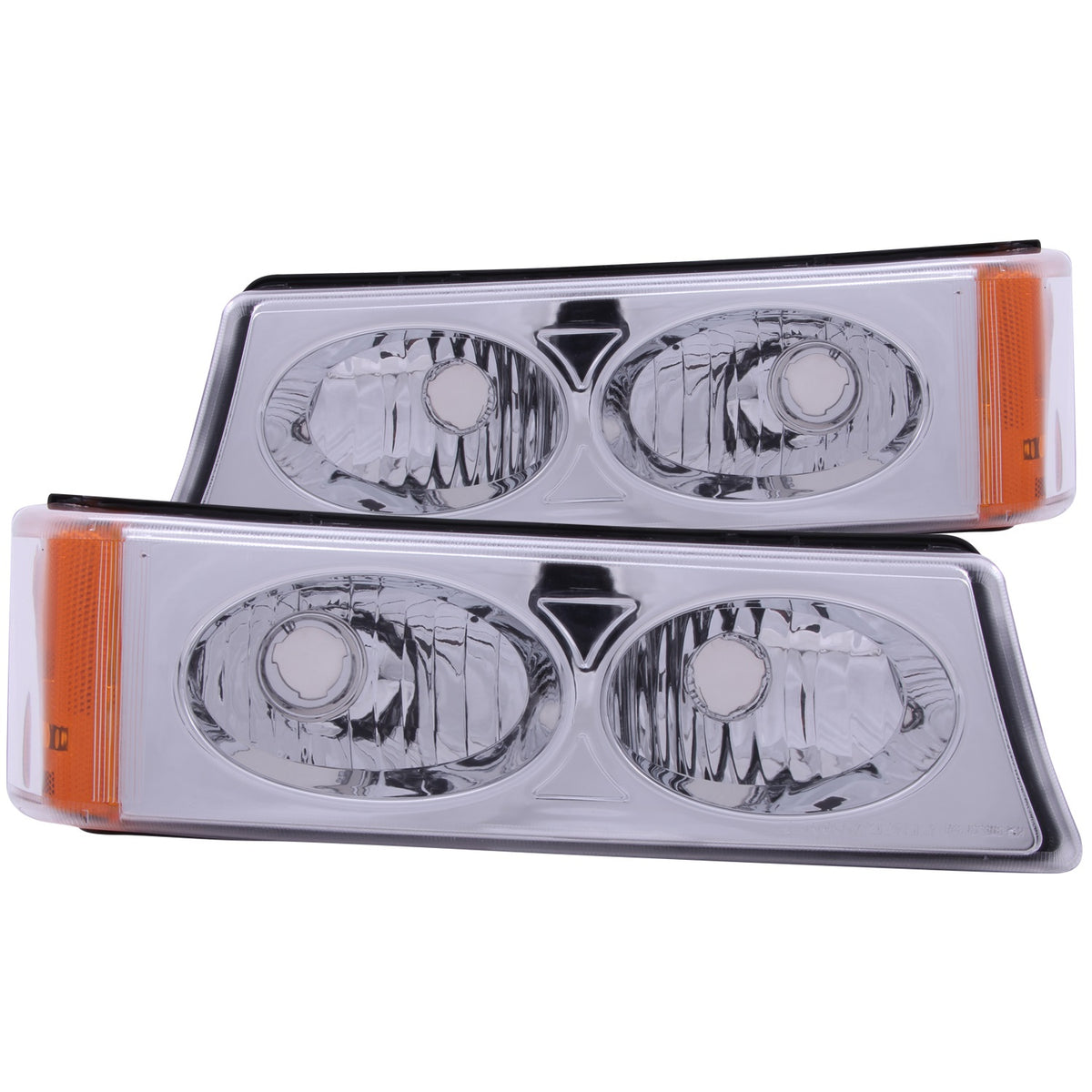 ANZO USA ZUKT_511035 Anzo ZUKT_511035 Parking Light Assembly Euro Clear Lens Chrome