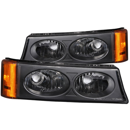 ANZO USA ZUKT_511036 Anzo ZUKT_511036 Parking Light Assembly Euro Clear Lens Black