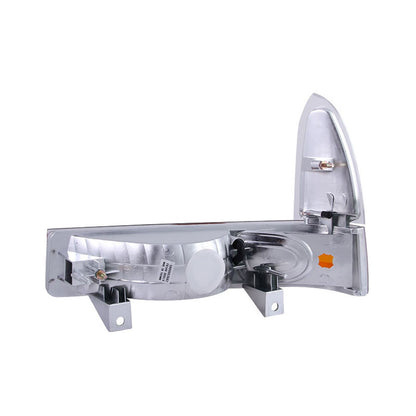 ANZO USA ZUKT_511039 Anzo ZUKT_511039 Parking Light Assembly Euro Clear Lens Chrome