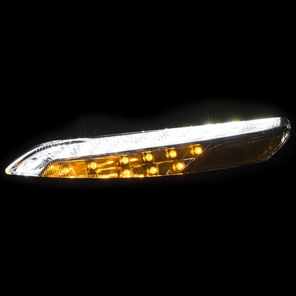 ANZO USA ZUKT_511081 Anzo ZUKT_511081 LED Parking Lights Clear Lens Chrome Amber