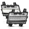 Anzo USA | Side Marker Light Assembly LED Chrome Clear w/Sequential Signal Pair | Fits Wrangler | 511082