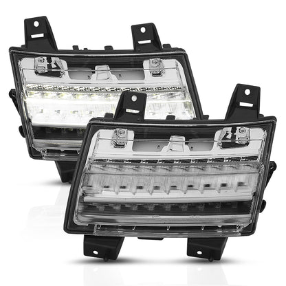 ANZO USA ZUKT_511082 Anzo ZUKT_511082 Side Marker Light Assembly LED Chrome Clear