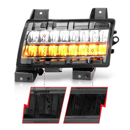 ANZO USA ZUKT_511085 Anzo ZUKT_511085 Side Marker Light Assembly LED Smoke Lens Chrome