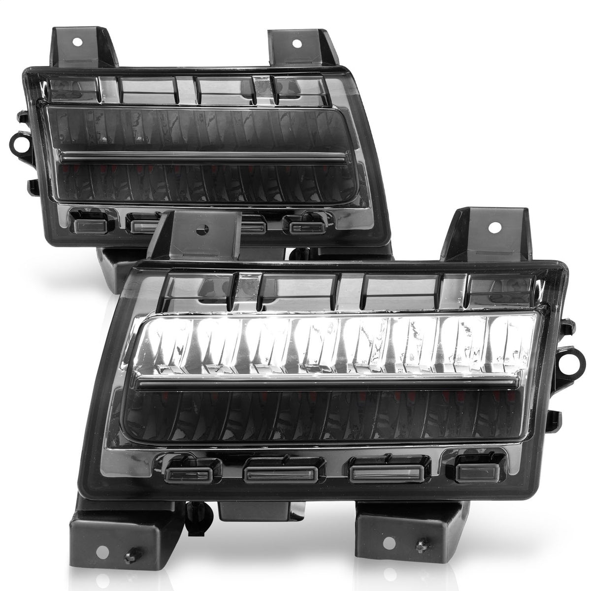 ANZO USA ZUKT_511085 Anzo ZUKT_511085 Side Marker Light Assembly LED Smoke Lens Chrome