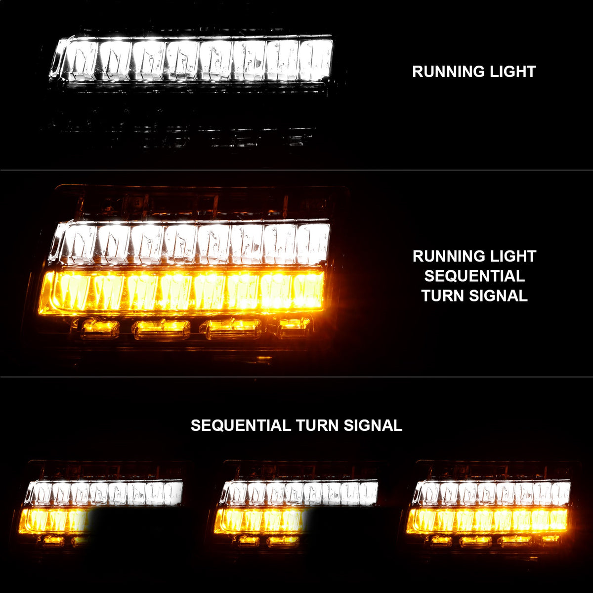 ANZO USA ZUKT_511086 Anzo ZUKT_511086 Side Marker Light Assembly LED Clear Lens Chrome