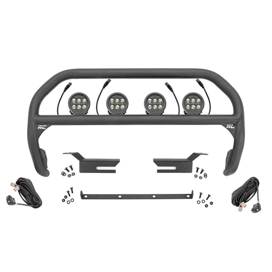 ROUGH COUNTRY Nudge Bar | 3.5 Inch Round Led (x4) | Ford Bronco 4WD (2021-2025) | 51039