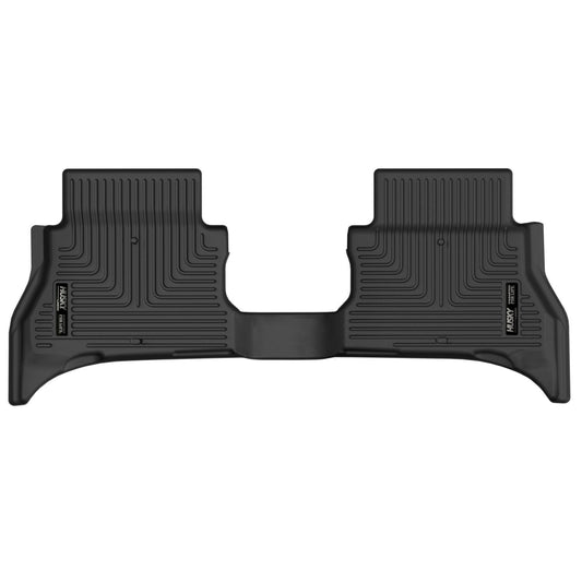 Husky Liners | X-act Contour 2nd Seat Floor Liner For 2021-2025 Jeep Wrangler Husky Liners | 51291 showing a detailed black liner.