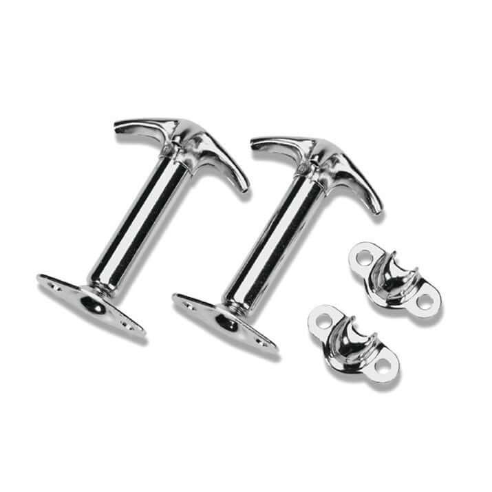 BESTOP | Jeep Hood Latches For Jeep 1941-1949 CJ2 Chrome Pair Bestop | 51294-00
