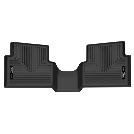 Husky Liners | X-act Contour 2nd Seat Floor Liner For 2022-2024 Maverick Gas Husky Liners | 51761, durable black floor liner.