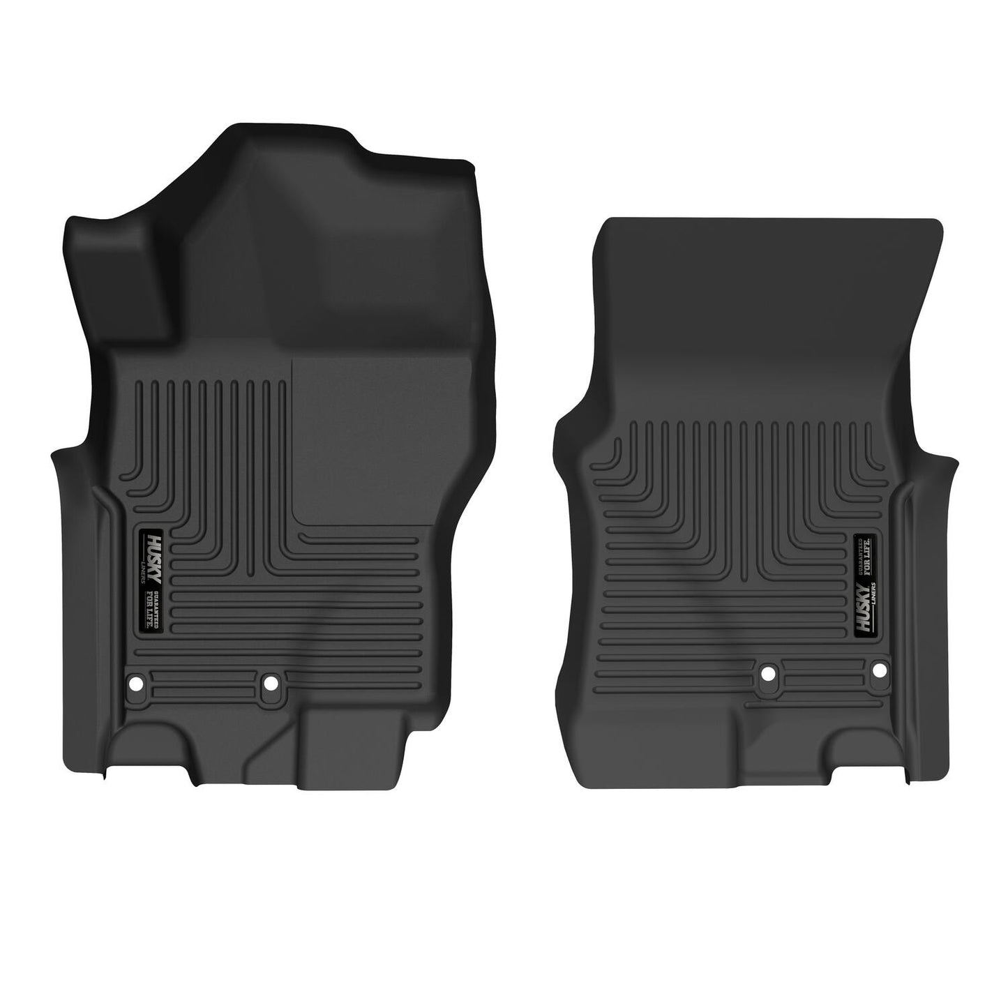 Husky Liners | X-act Contour Front Floor Liners For 2022-2025 Frontier Husky Liners | 51901 in black rubber fit