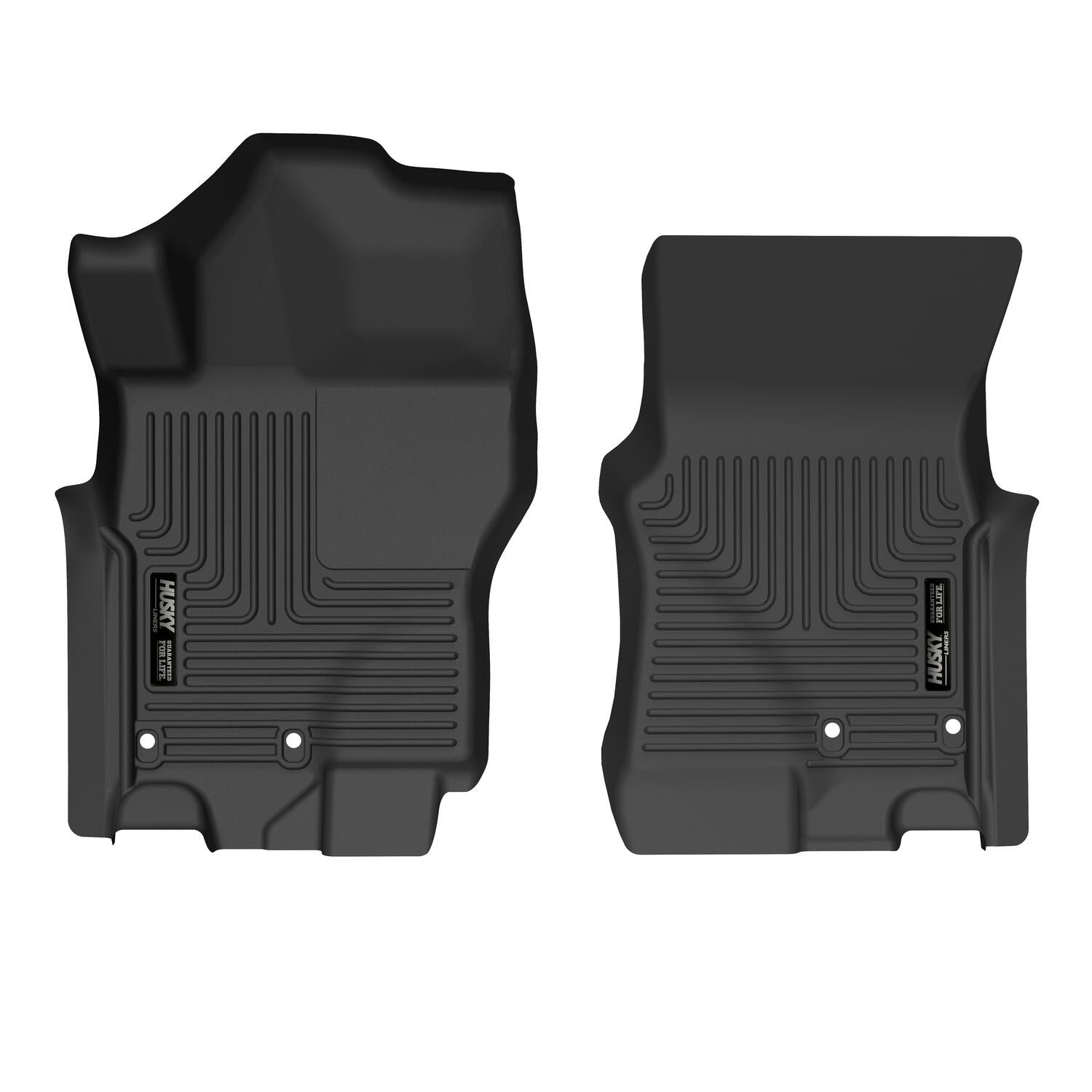 Husky Liners | X-act Contour Front Floor Liners For 2022-2025 Frontier Husky Liners | 51901 in black rubber fit