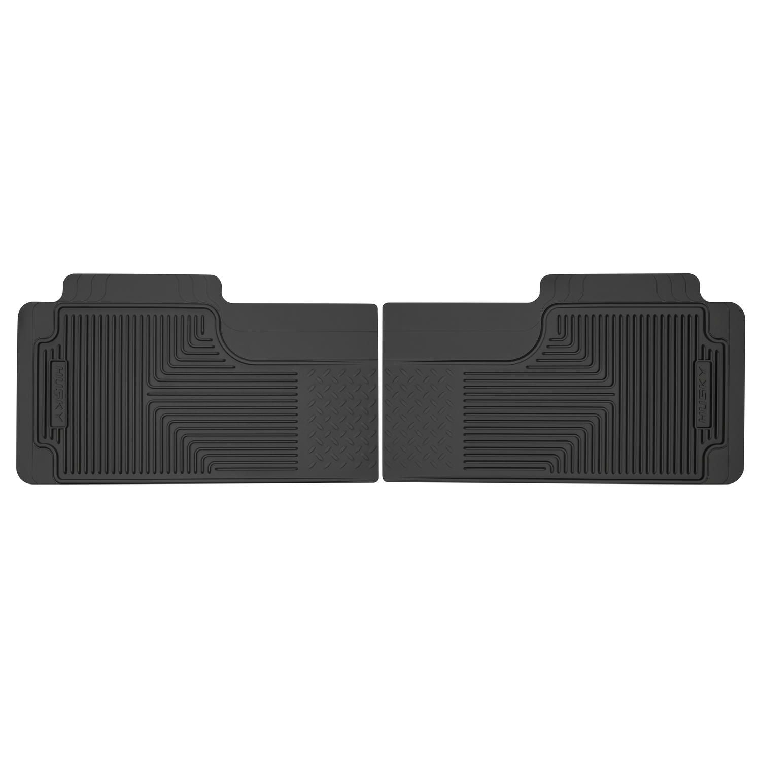 Husky Liners | Heavy Duty Floor Mats 2nd Or 3rd Seat Floor Mats 32 x 16 Inches Trimmable Husky Liners | 52011 black mats