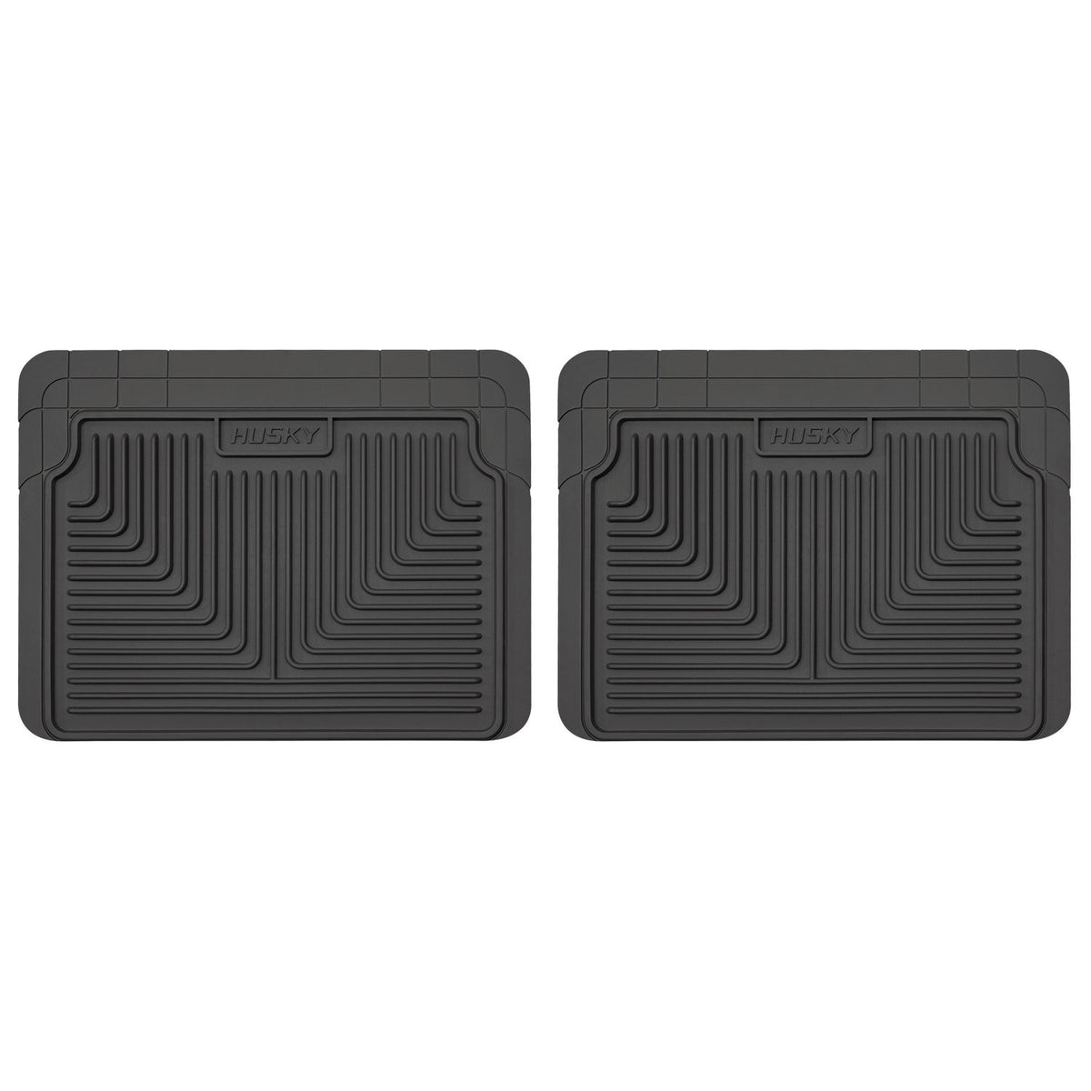HUSKY LINERS | Heavy Duty Floor Mats 2nd Or 3rd Seat Floor Mats Black 20.75 x 16 Inches | HUS52021