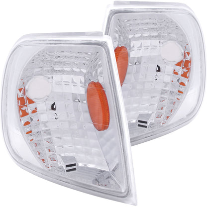 ANZO USA ZUKT_521012 Anzo ZUKT_521012 Cornering Light Assembly Euro Clear Lens Chrome