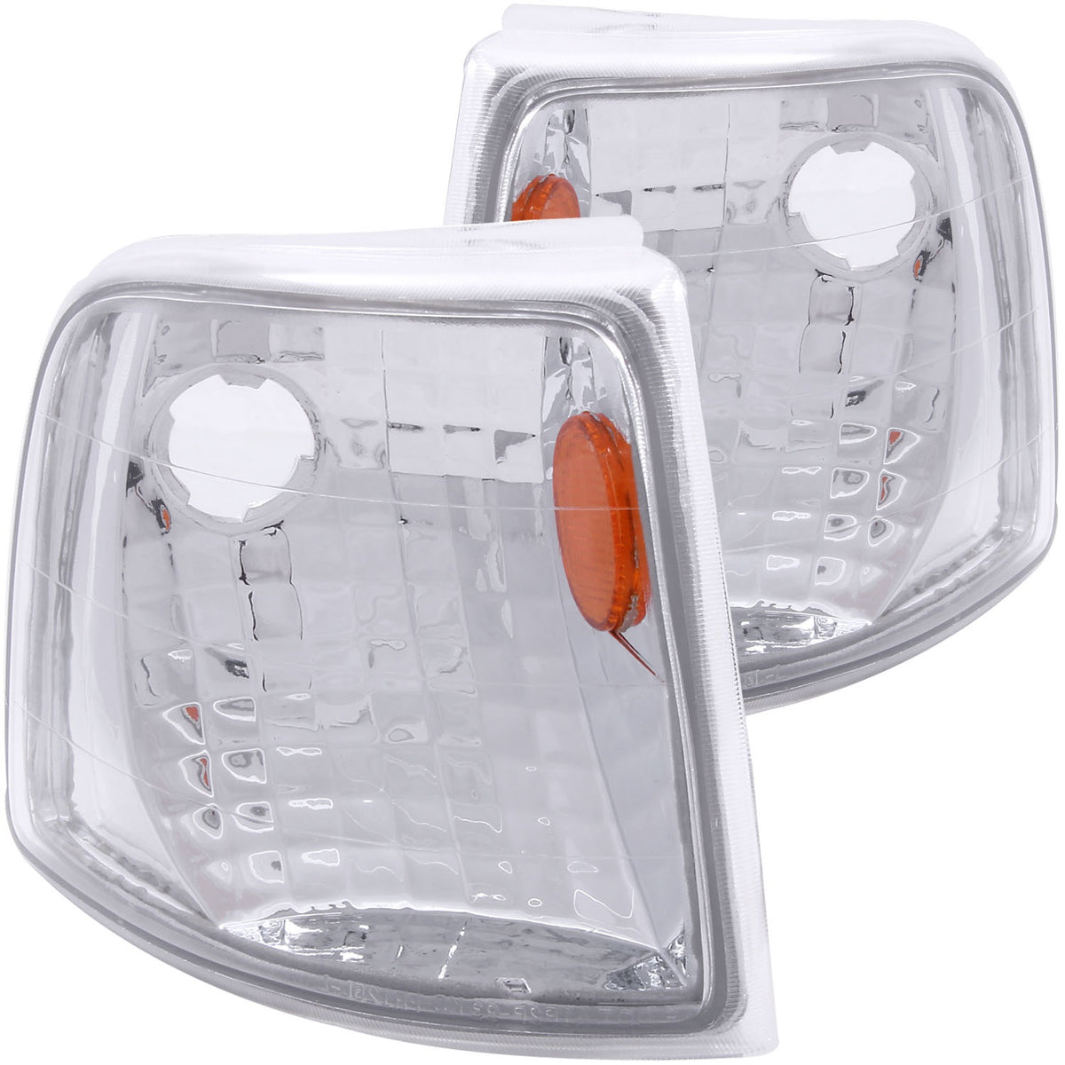 ANZO USA ZUKT_521017 Anzo ZUKT_521017 Cornering Light Assembly Euro Clear Lens Chrome