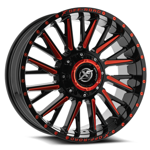 XF OFFROAD XF-226  GLOSS BLACK RED MILLED