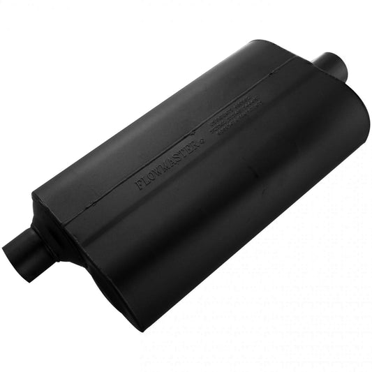 FLOWMASTER Super 50 Series Chambered Muffler Super 50 2.25 Offset In 2.25 Center Out Mild Sound