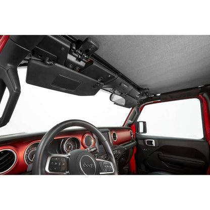 BESTOP | Header Safari Bikini Jeep '24-26 Wrangler JL 4-Door Black Diamond Bestop | 52612-35 installed in Jeep interior