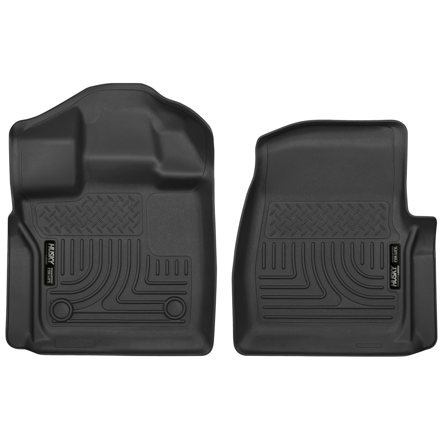 Husky Liners | X-act Contour Front Floor Liners For 2015-2024 F-150 Husky Liners | 52751 in black rubber design