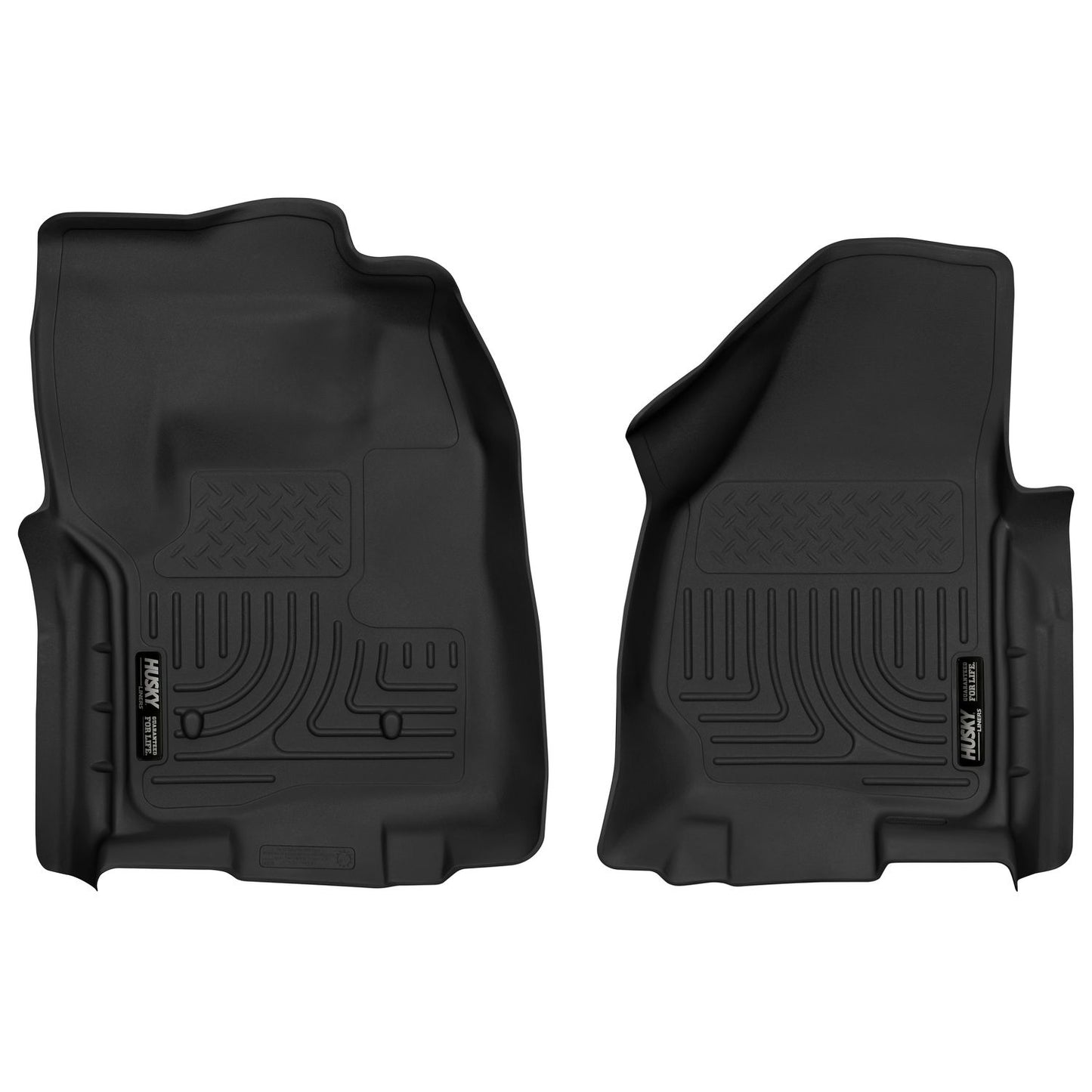 Husky Liners | X-act Contour Front Floor Liners For 2012-2016 F-250/F-350 Super Duty Husky Liners | 52761 in black color