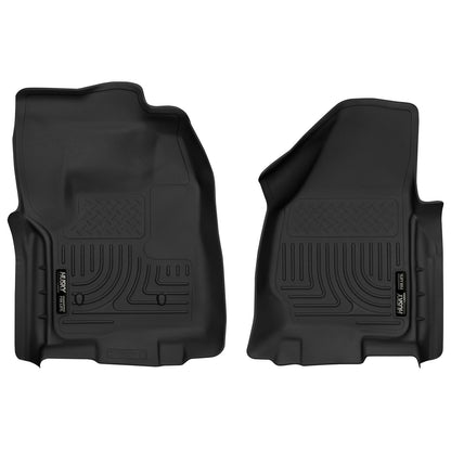 Husky Liners | X-act Contour Front Floor Liners For 2012-2016 F-250/F-350 Super Duty Husky Liners | 52761 in black color