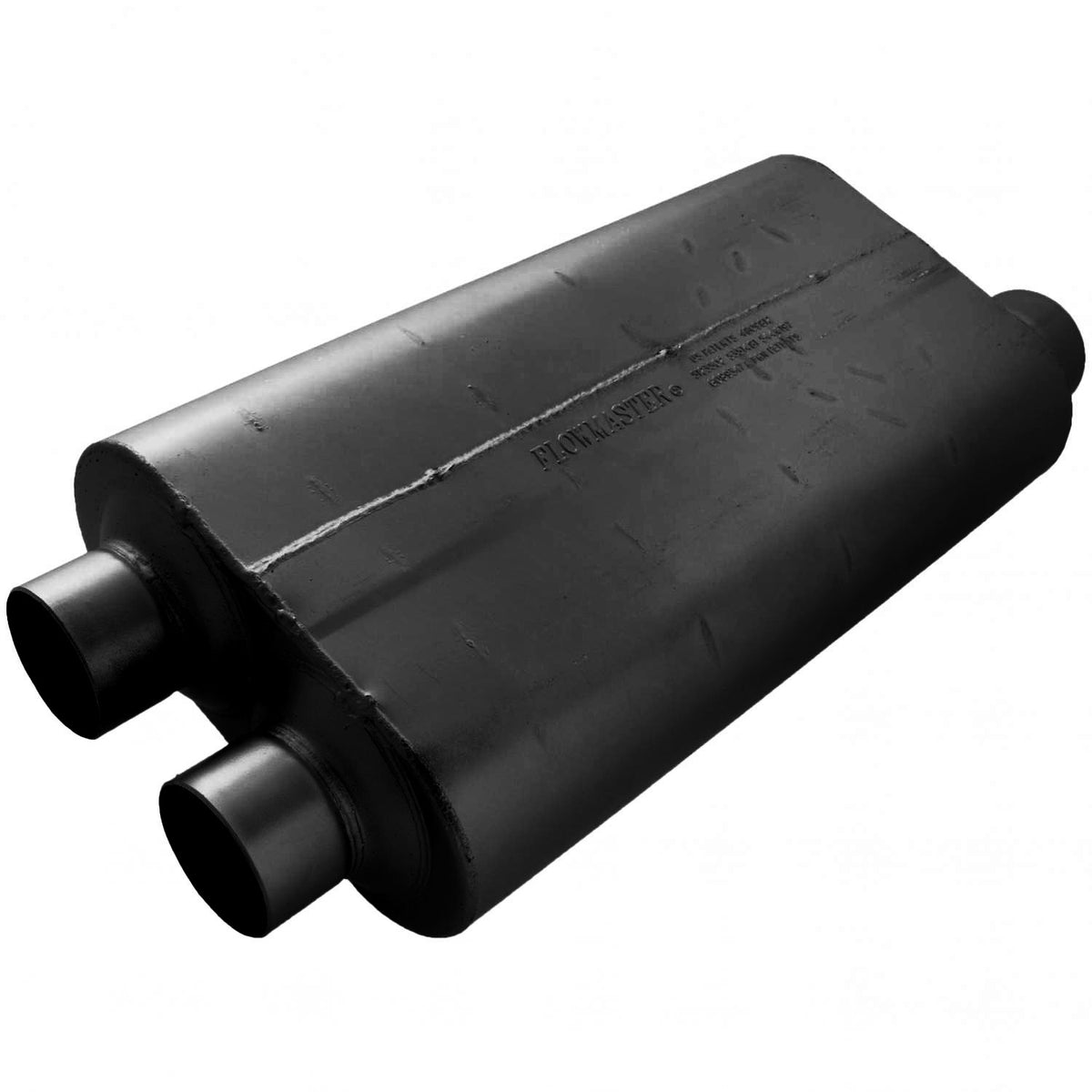 FLOWMASTER 50 Series Big Block Chambered Muffler 50 Big Block 3.00 Dual In 3.50 Offset Out Mild Sound