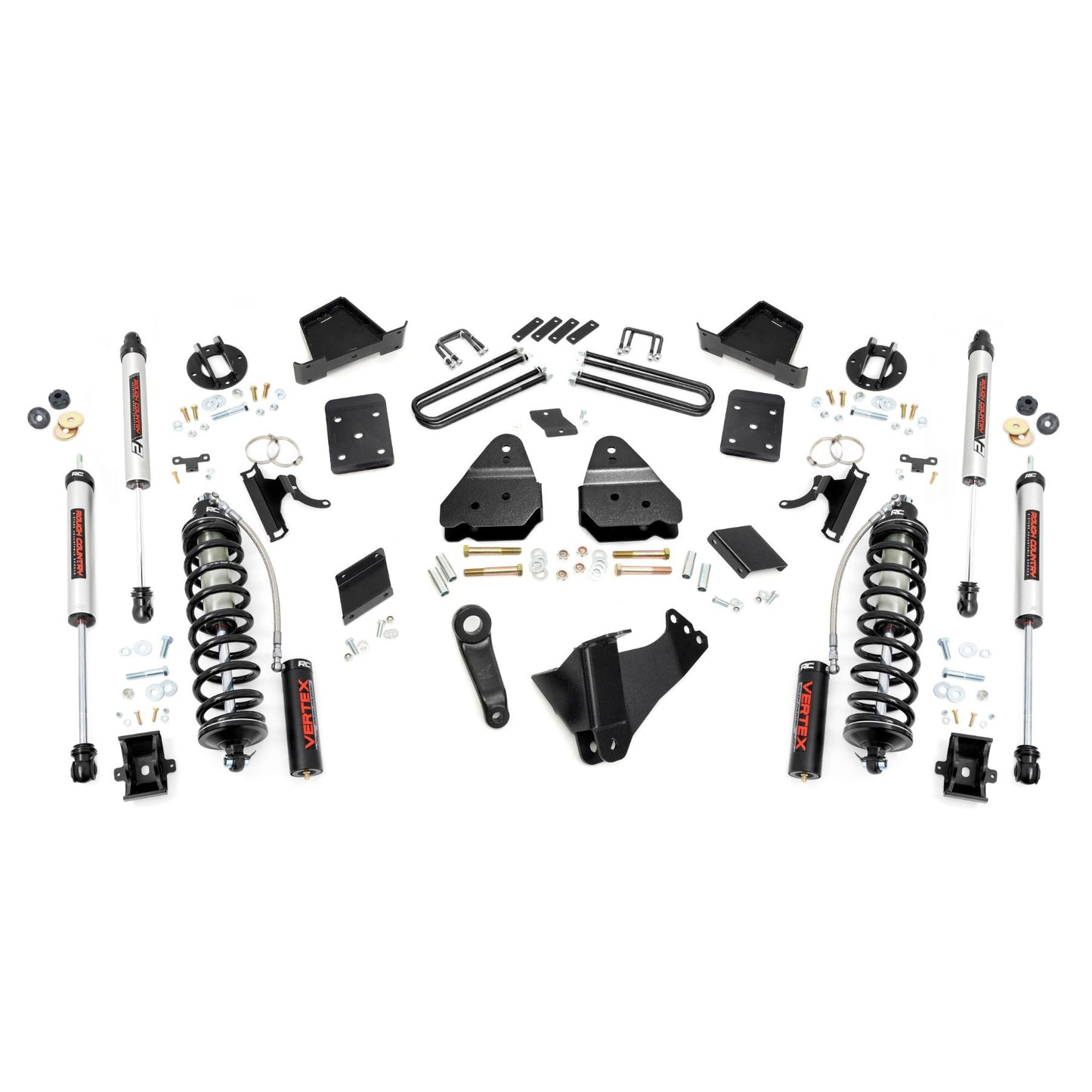 ROUGH COUNTRY | 4.5 Inch Lift Kit    No OVLD    C/O V2  Ford F-250 Super Duty 4WD (11-14) | 53058