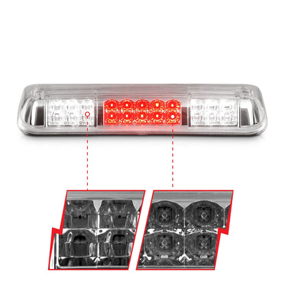 ANZO USA ZUKT_531088 Anzo ZUKT_531088 Third Brake Light Assembly LED Clear Lens Chrome