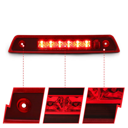 ANZO USA ZUKT_531108 Anzo ZUKT_531108 Third Brake Light Assembly LED Red Lens for Fits