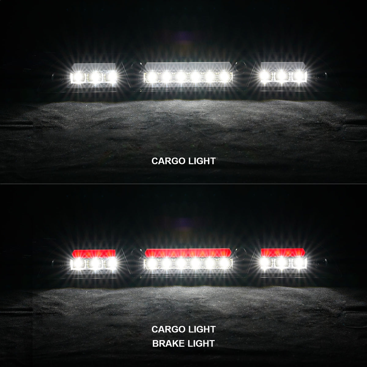ANZO USA ZUKT_531111 Anzo ZUKT_531111 Third Brake Light Assembly LED Clear Lens Black
