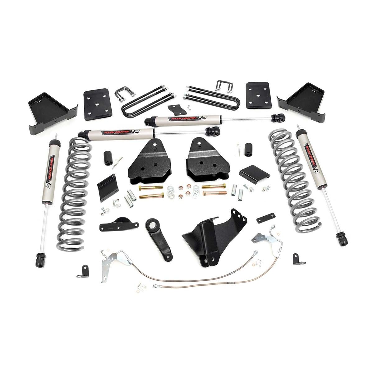 ROUGH COUNTRY 6 Inch Lift Kit | Gas | OVLD | V2 | Ford F-250 Super Duty 4WD (2011-2014) | 56670