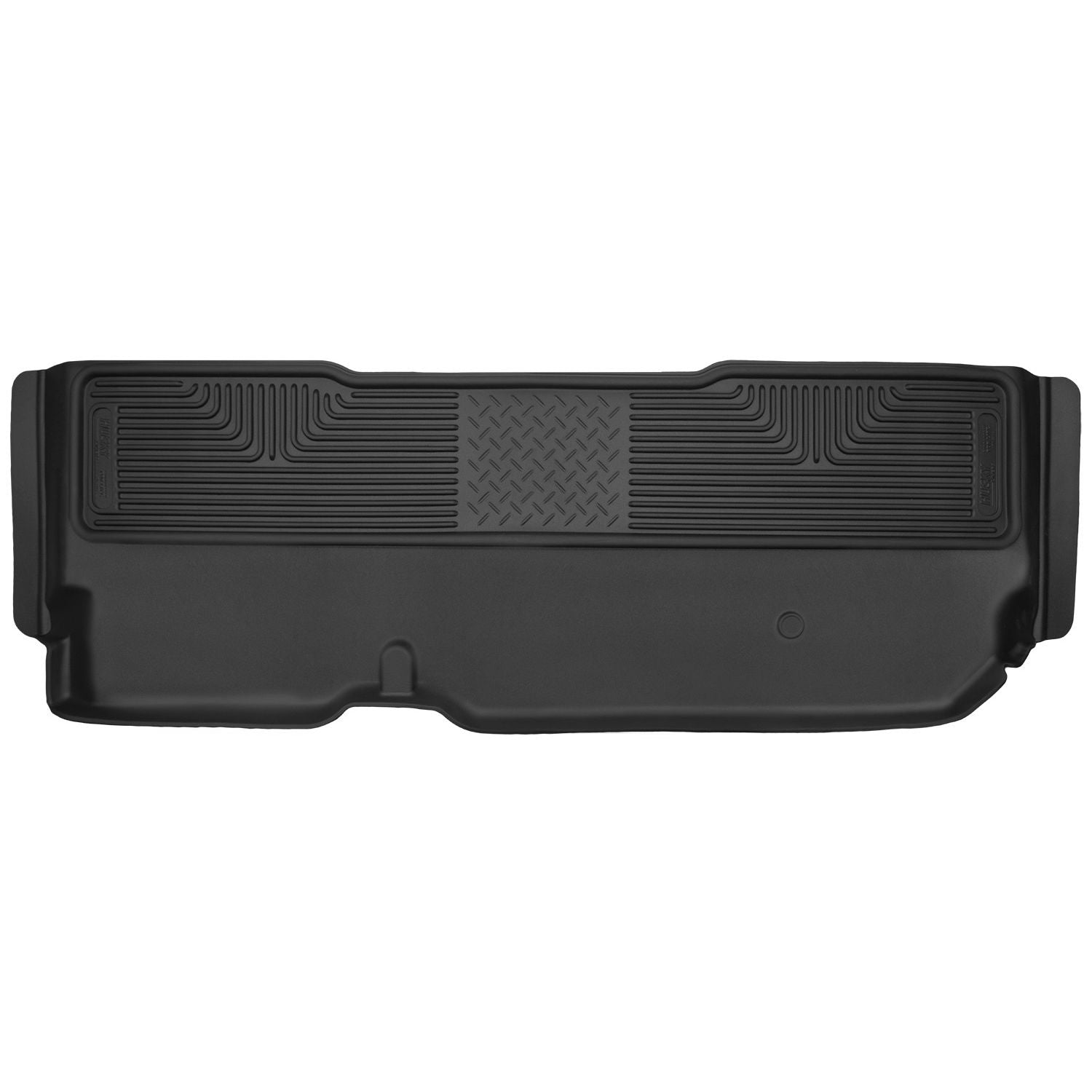 Husky Liners | X-act Contour 2nd Seat Floor Liner For 2011-2016 F-250/F-350 Super Duty Husky Liners | 53421 black floor liner design