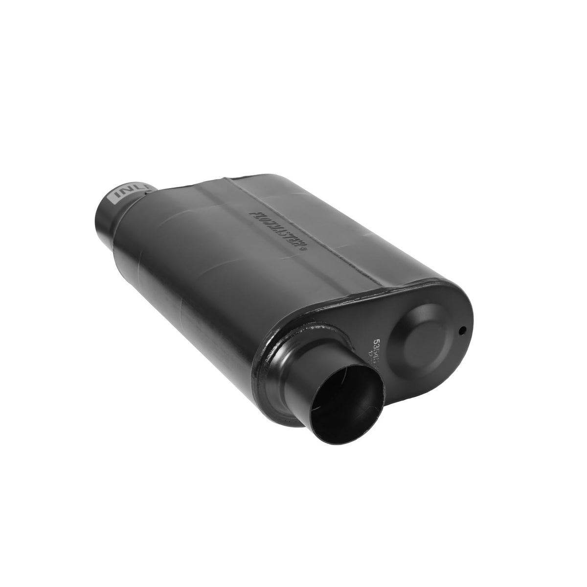FLOWMASTER Alcohol Race Muffler Alcohol Race Muffler 3.50 Offset In 3.00 Same Side Out Aggressive Sound