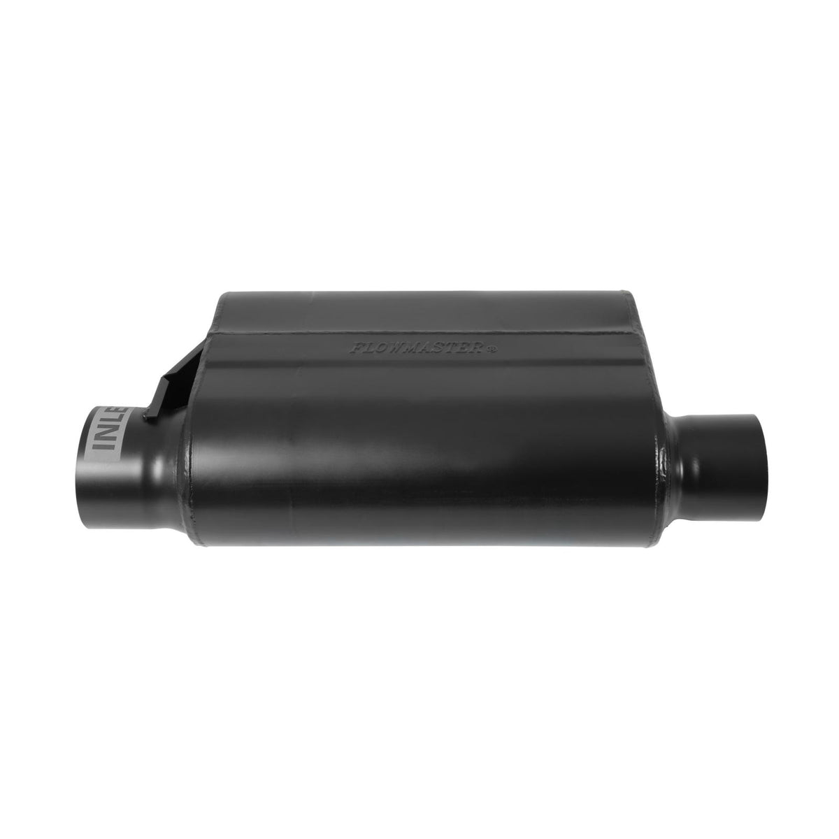 FLOWMASTER Alcohol Race Muffler Alcohol Race Muffler 3.50 Offset In 3.00 Same Side Out Aggressive Sound