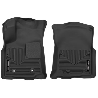 Husky Liners | X-act Contour Front Floor Liners For 2016-2017 Tacoma Husky Liners | 53741 in black rubber design